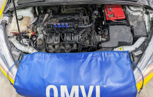 Подкапотное пространство с метановым ГБО OMVL